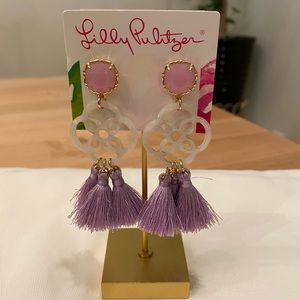 Lilly Pulitzer lilac earings